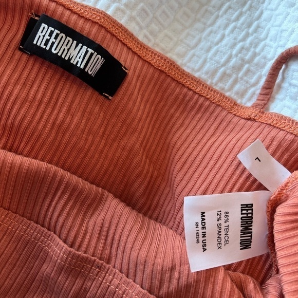 REFORMATION Ribbed Bandeau Tank Top - Picture 5 of 14